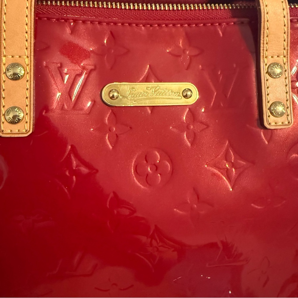 Louis Vuitton Monogram Vernis Bellevue PM (RED) Bag W / COA - Picture 16 of 16
